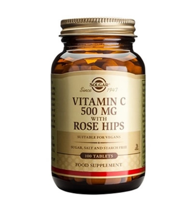 Solgar Vitamin C with Rose Hips 500mg tabs 100s