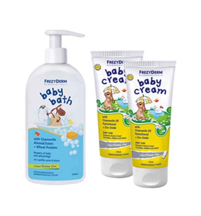 Frezyderm Baby Cream 175ml  x 2 τεμ +  Baby Bath 300ml