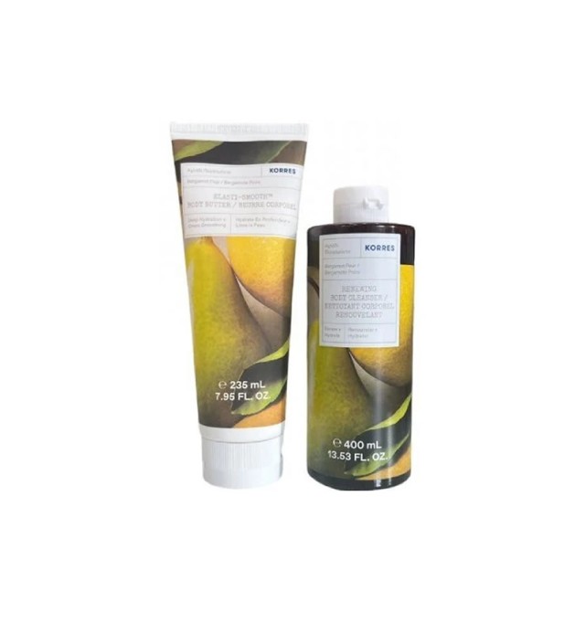 Korres Set Body Butter Αχλάδι Περγαμόντο 235ml + Renewing Body Cleanser Αχλάδι Περγαμόντο 400ml