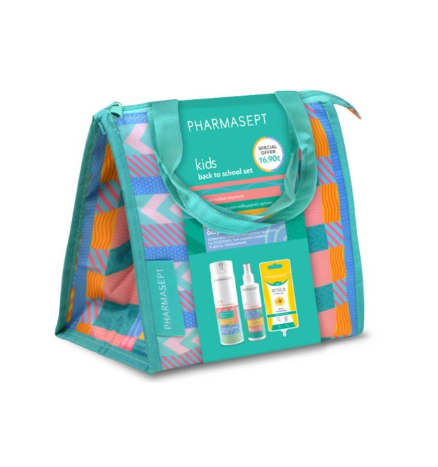 Pharmasept Promo Kids Back to School Set Soft Hair Shampoo 300ml & X-Lice Protective Lotion 100ml & Arnica Cream Gel 15ml & ΔΩΡΟ Lunch Bag