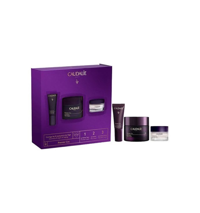 Caudalie Set Premier Cru The Cream, 50ml & Δώρο The Rich Cream, 15ml & The Eye Cream, 5ml