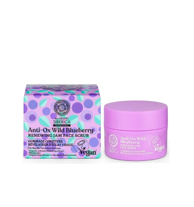 Natura Siberica Anti-Ox Wild Blueberry Renewing Jam Face Scrub, 50ml