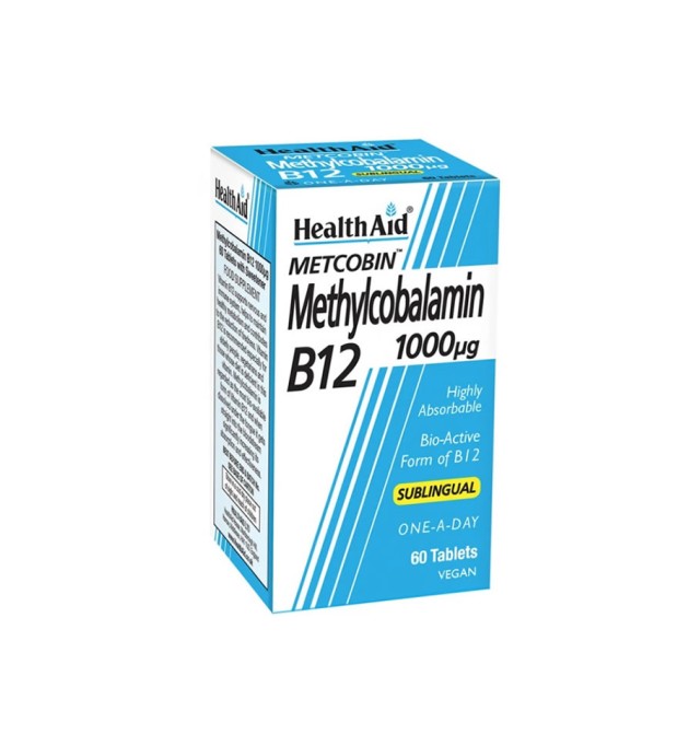 HealthAid Metcobin Methylcobalamin B12 1000mg 60Tabs