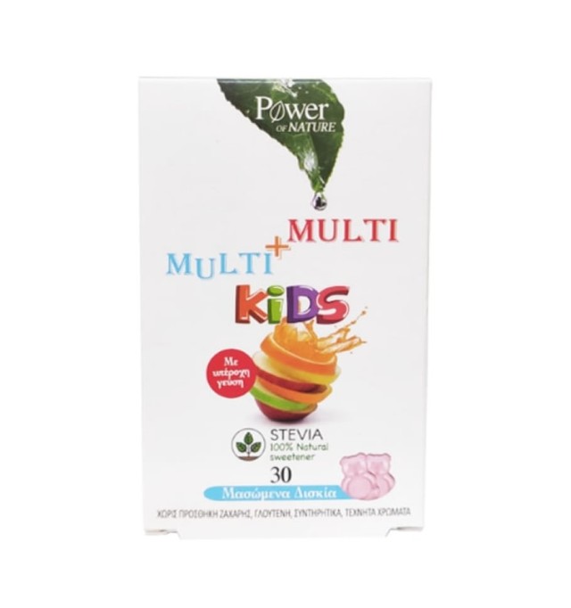 Power Health Multi+Multi Kids Stevia 30 Μασώμενα Δισκία