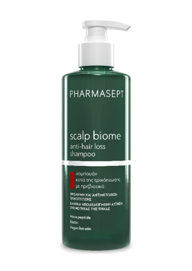 Pharmasept Scalp Biome Anti-Hair Loss Shampoo Σαμπουάν κατά της Τριχόπτωσης με Πρεβιοτικά, 400ml