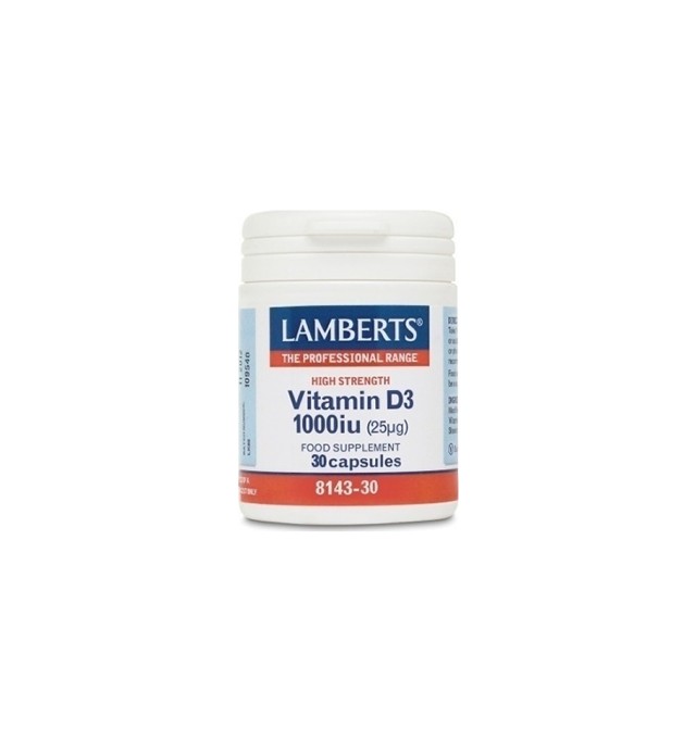 Lamberts Vitamin D3 1000iu (25μg), 30 caps