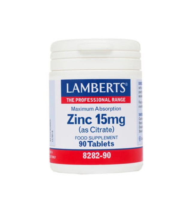 Lamberts Zinc 15mg (Citrate) 90tabs