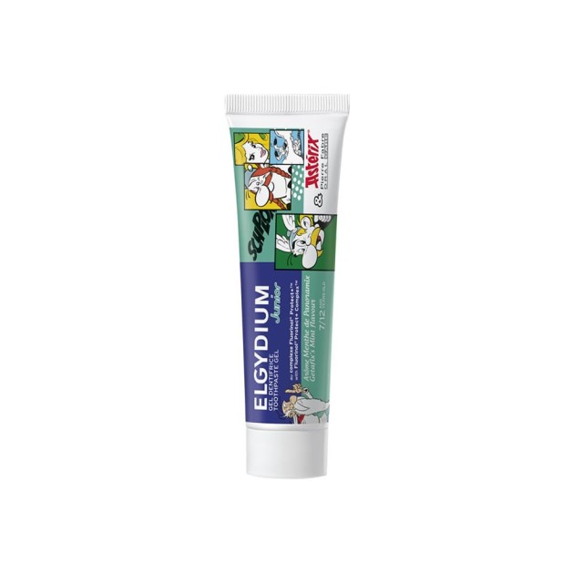 Elgydium Junior Asterix Getafixs Mint Flavour Παιδική Οδοντόκρεμα με Γεύση Μέντα 7-12Y 1400pm 50ml