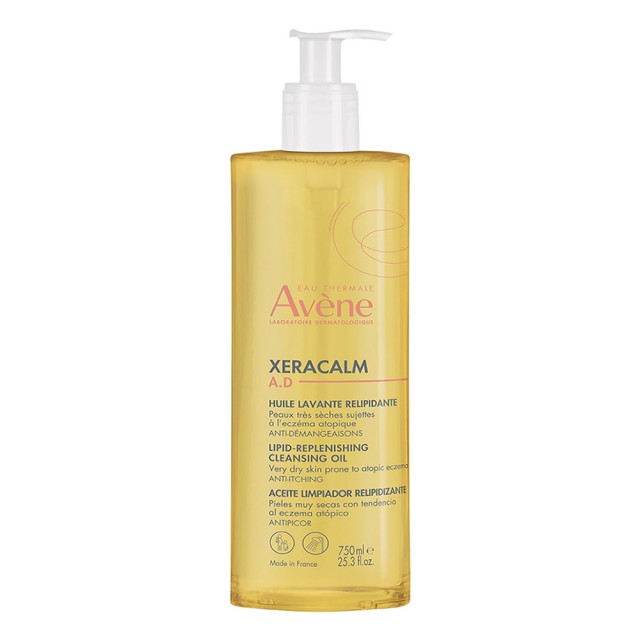 Avene XeraCalm A.D Καθαριστικό Έλαιο Αναπλήρωσης Λιπιδίων, 750ml