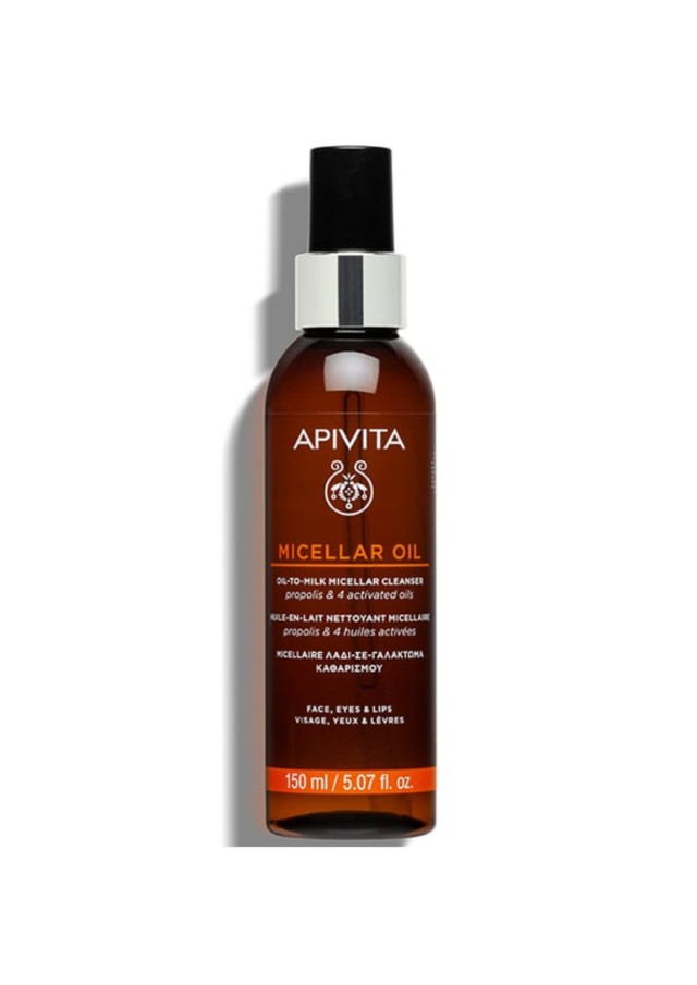 Apivita Micellaire Oil Λάδι Σε Γαλάκτωμα Καθαρισμού για Πρόσωπο, Μάτια & Χείλη, 150ml