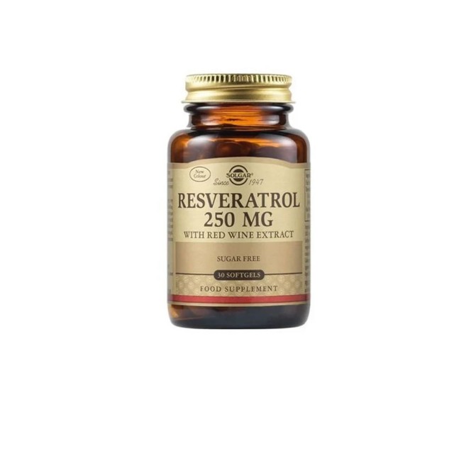 Solgar Resveratrol 250mg softgels 30s