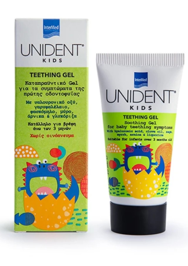 Intermed Unident Kids Teething Gel Κατάλληλο για Βρέφη Άνω των 3 Μηνών 30ml