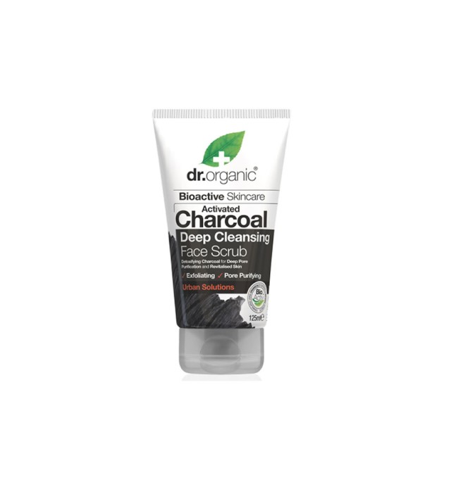 Dr. Organic Activated Charcoal Deep Cleansing Face Scrub 125ml