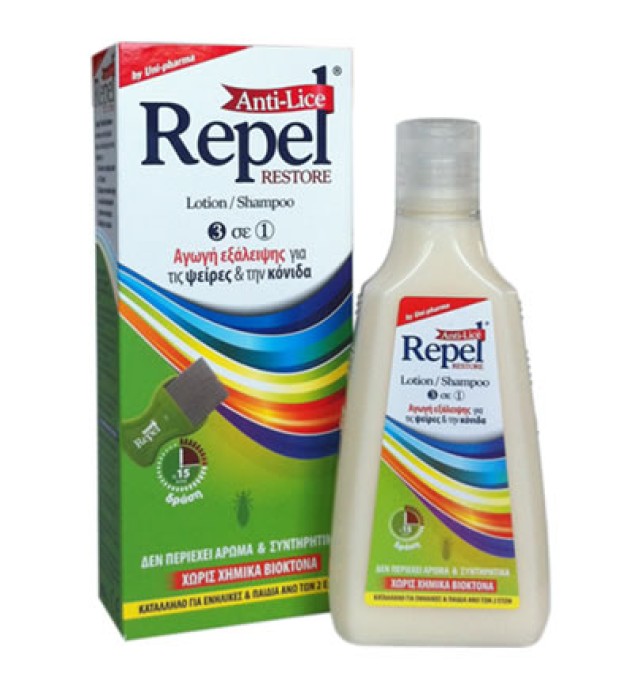 Repel Anti-Lice Restore Lotion/Shampoo 3 σε 1 200g
