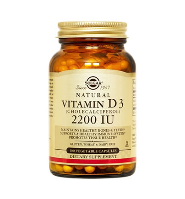 Solgar Vitamin D3 2200IU veg. caps 100s