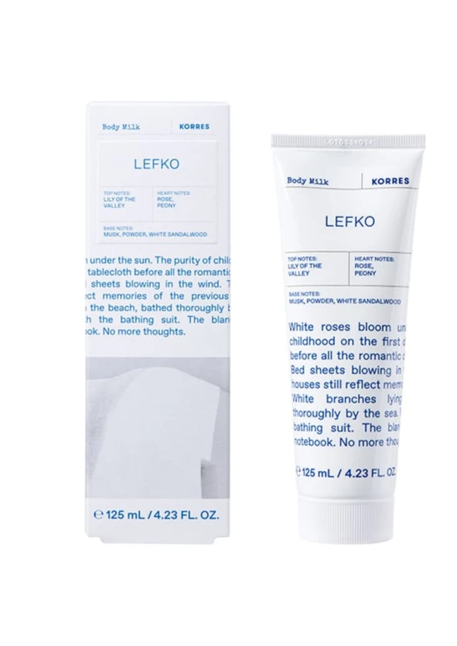 Korres Lefko Body Milk Γαλάκτωμα Σώματος, 125ml