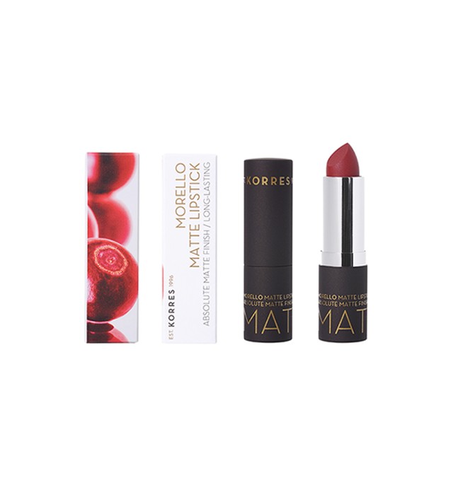 Korres Morello Matte Lipstick 59 Burgundy Red 3.5g