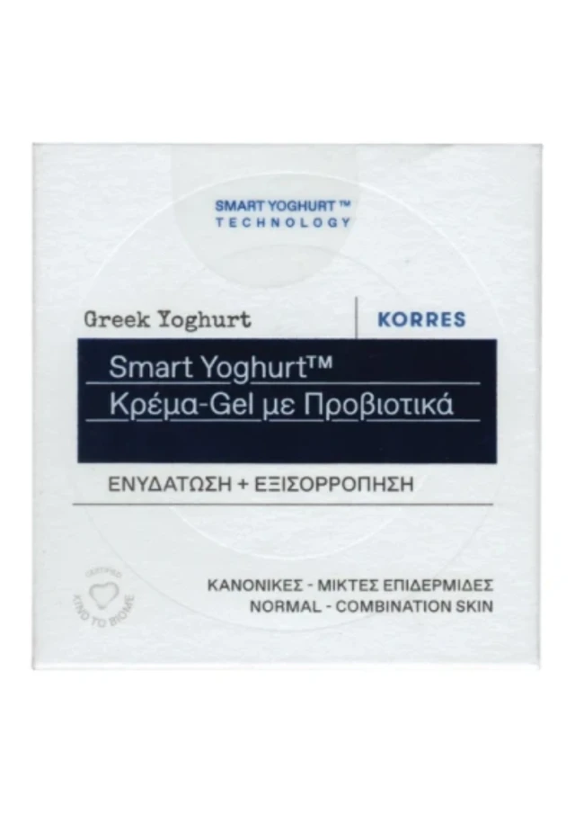 Korres Greek Yoghurt Smart Probiotic Gel-Cream Ενυδατική Κρέμα Προσώπου με Προβιοτικά, 40ml