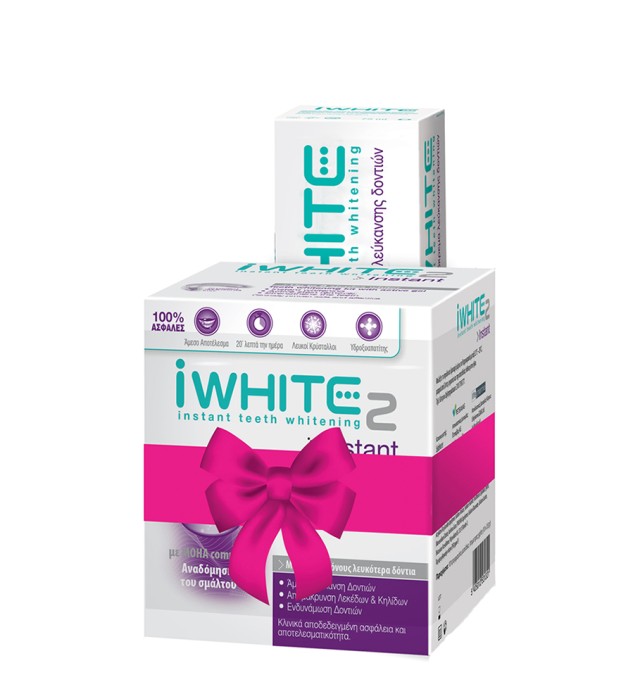 iWhite 2 Instant Μασελάκια λεύκανσης 10τμχ & Toothpaste 75ml