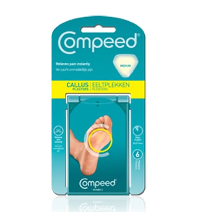 Compeed Callous Plasters Μεσαία Επιθέματα για Σκληρύνσεις 6τμχ