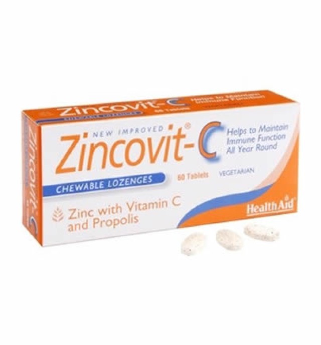 Health Aid Zincovit-C 60tabs Chewable