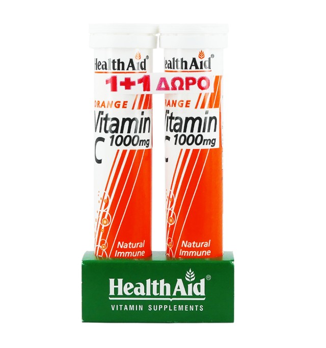 Health Aid Vitamin C 1000mg Πορτοκάλι 20 tabs+ Vitamin C 1000mg Πορτοκάλι 20 tabs