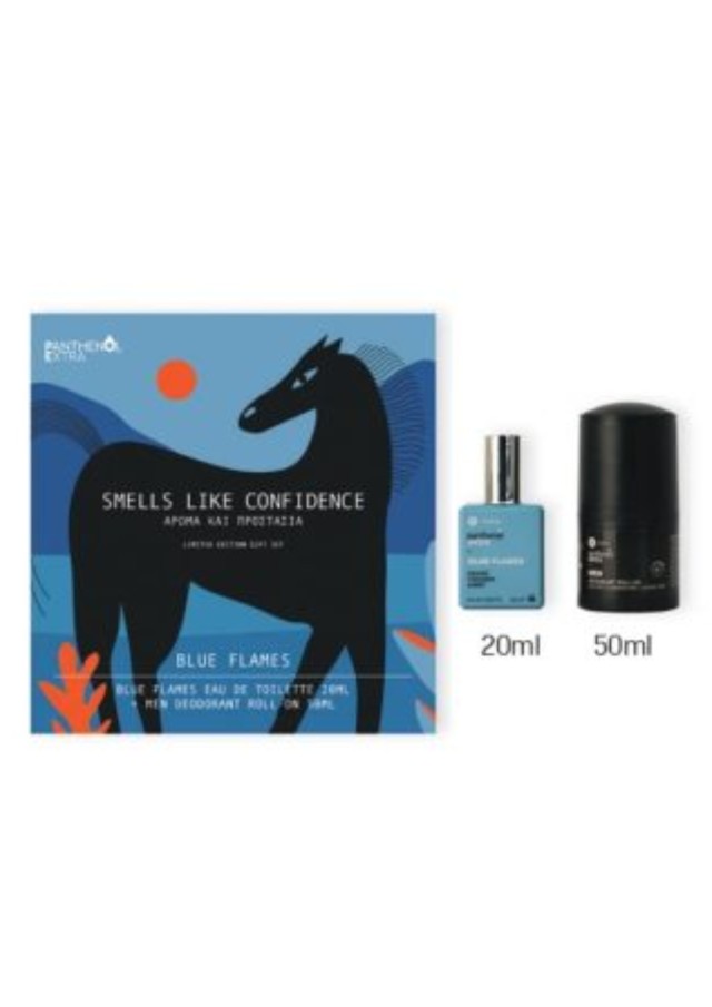 Blue Flames Eau De Toilette 20ML + Men Deodorant Roll-on 50ML