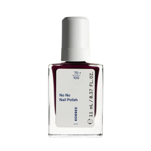 Korres No No Nail Polish 59 Burgundy Red, 11ml