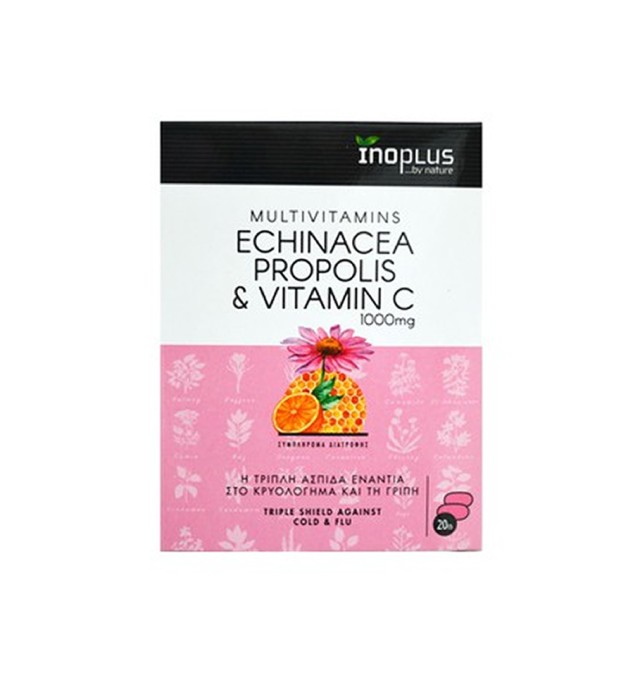 InoPlus Echinacea Propolis & Vitamin C 1000mg 20tabs