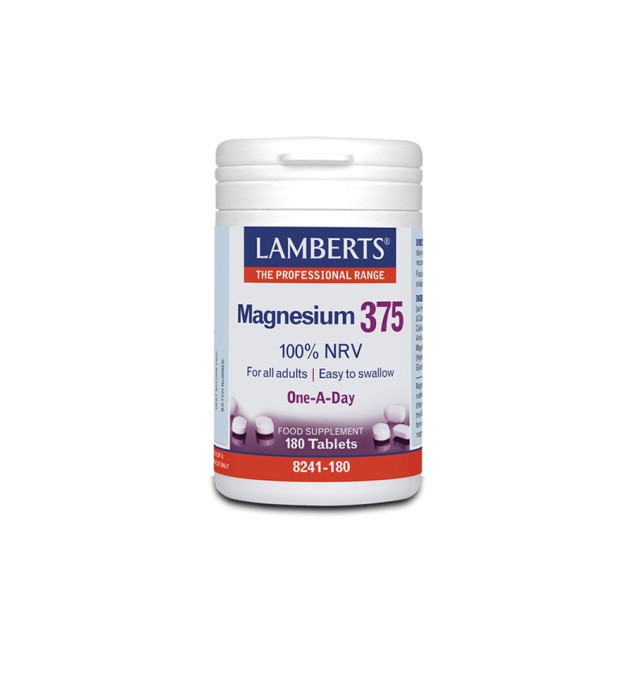 Lamberts Magnesium 375, 180tabs