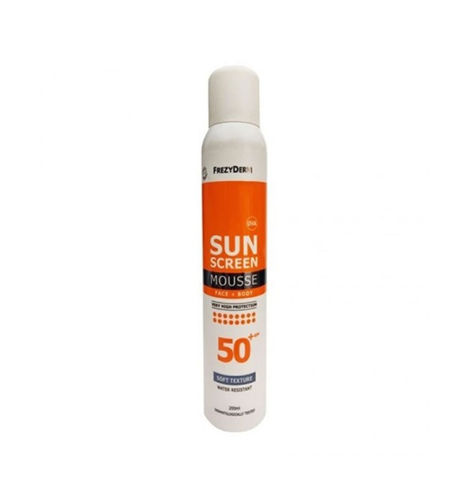 Frezyderm Sunscreen Face & Body Mousse Spf50+  200ml