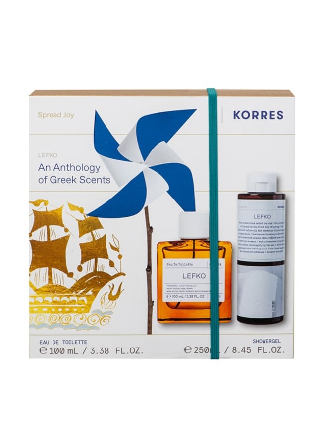 Korres Promo Pack Lefko Άρωμα, 100ml & Lefko Αφρόλουτρο, 250ml, 1σετ