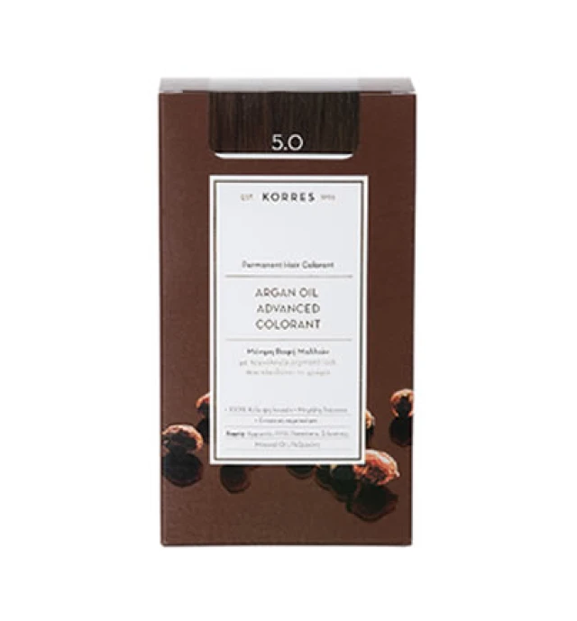 Korres Argan Oil 5.0 Καστανό Aνοιχτό Φυσικό 50ml