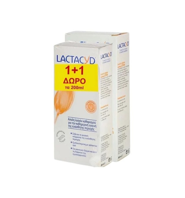 Lactacyd Promo Classic Λοσιόν Καθαρισμού 300ml + Δώρο Λοσιόν Καθαρισμού 200ml