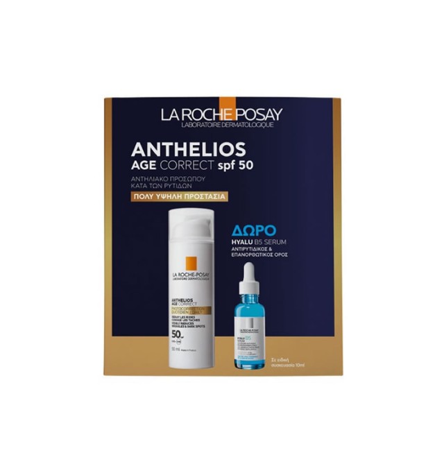 La Roche Posay Promo Anthelios Age Correct Spf50+, 50ml & Hyalu B5 Serum 10ml