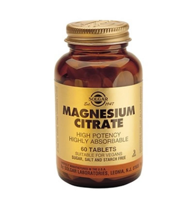 Solgar Magnesium Citrate 200mg 60tabs