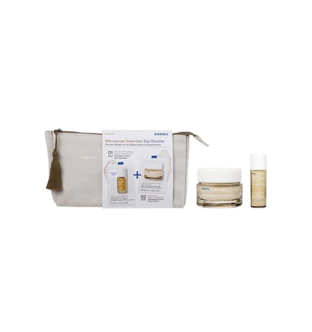 Korres Promo White Pine Menopause Essentials Day Routine με Κρέμα Ημέρας για Αναπλήρωση Όγκου, 40ml & Δώρο Ορός Προσώπου για Αναπλήρωση Όγκου, 15ml