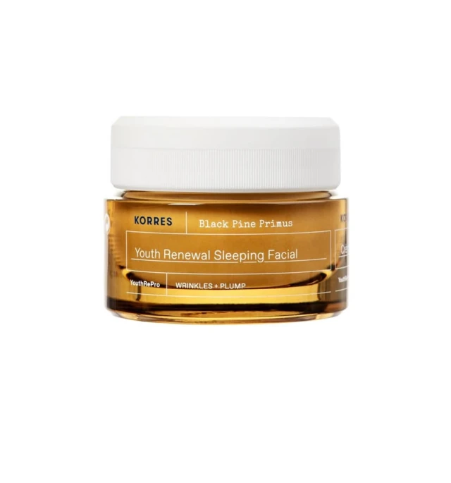 Korres Black Pine Primus Κρέμα Νεότητας Νυκτός για Λείανση Ρυτίδων & Ελαστικότητα, 40ml