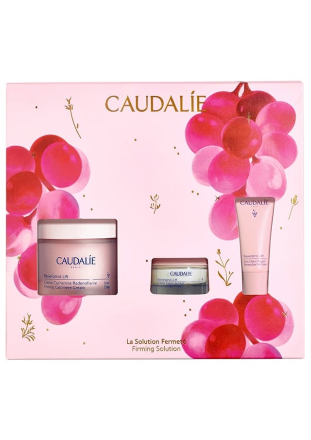 Caudalie Xmas Promo Firming Solution Resveratrol-Lift Firming Cashmere Kρέμα Ημέρας, 50ml, Δώρο Kρέμα Νυκτός, 15ml & Δώρο Gel Κρέμα Ματιών, 5ml, 1σετ