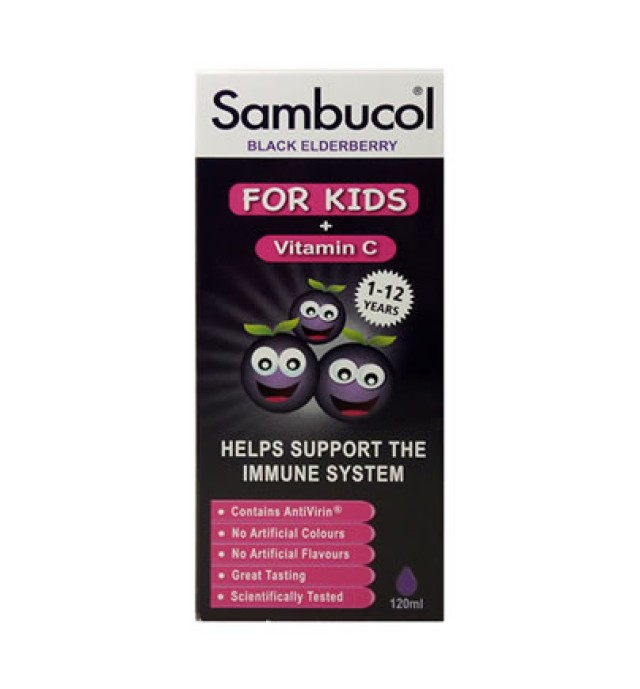 Olvos Science Sambucol for Kids + Vitamin C 120ml