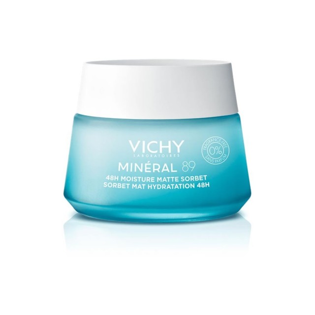Vichy Mineral 89 Κρέμα Gel 48ω Ενυδάτωση Για Την Λιπαρή Επιδερμίδα, 50ml