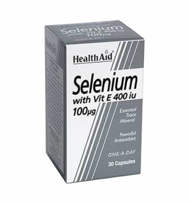 Health Aid Selenium 100ug + Vitamin E 400iu 30 caps