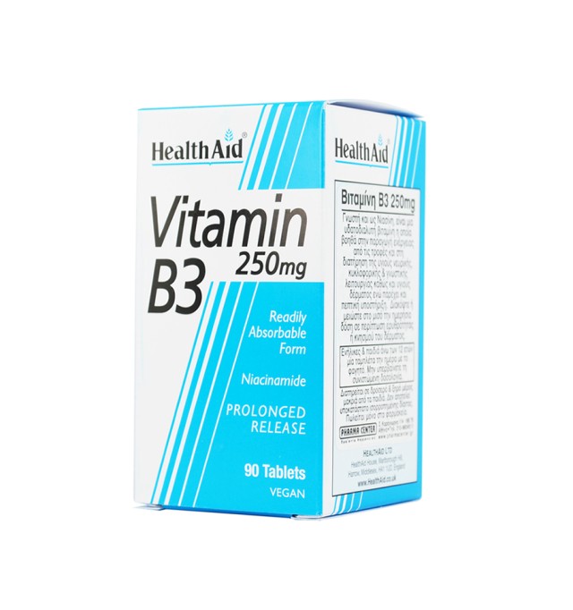 Health Aid Vitamin B3 (Niacin) 250mg 90tabs