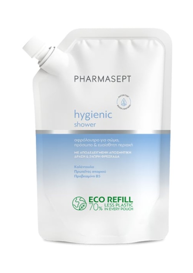 Pharmasept Hygienic Shower Refill Aνταλλακτικό Αφρόλουτρο για Σώμα, Πρόσωπο & Ευαίσθητη Περιοχή, 900ml