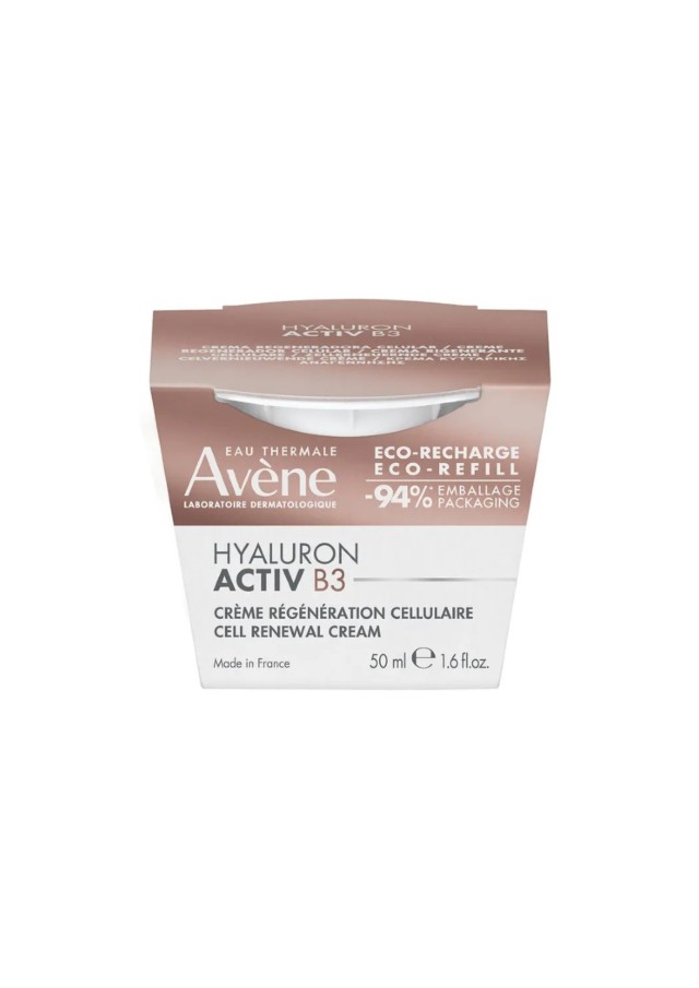 Avene Hyaluron Activ B3 Aντιγηραντική Kρέμα Ημέρας σε Gel Refill για Kυτταρική Ανανέωση & Σύσφιγξη με Υαλουρονικό Οξύ, 50ml