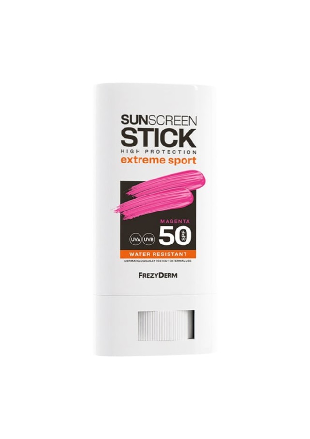 Frezyderm Extreme Sport Αντηλιακό Stick Προσώπου Magenta SPF50, 20ml