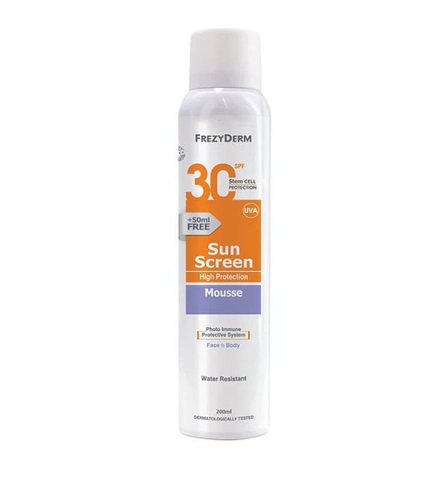 Frezyderm Sun Screen Mousse 200ml