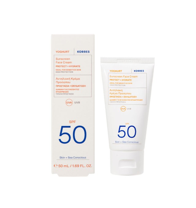 Korres Γιαούρτι Αντιλιακή Κρέμα Προσώπου Spf50 50ml