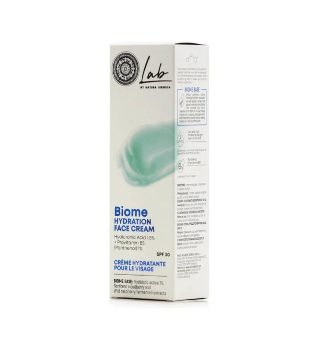 Natura Siberica Lab Biome Hydration Face Cream Ενυδατική Κρέμα Προσώπου SPF30, 50ml