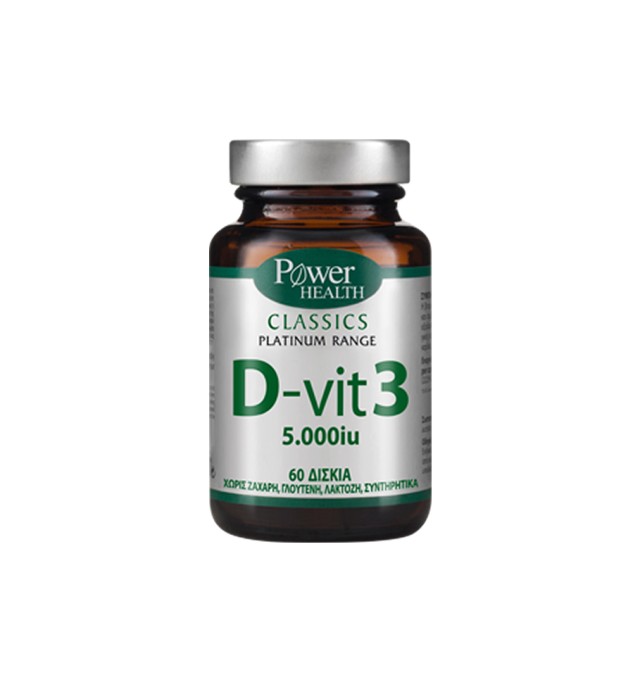 Power Health Platinum D-vit 3 5000iu 60tabs